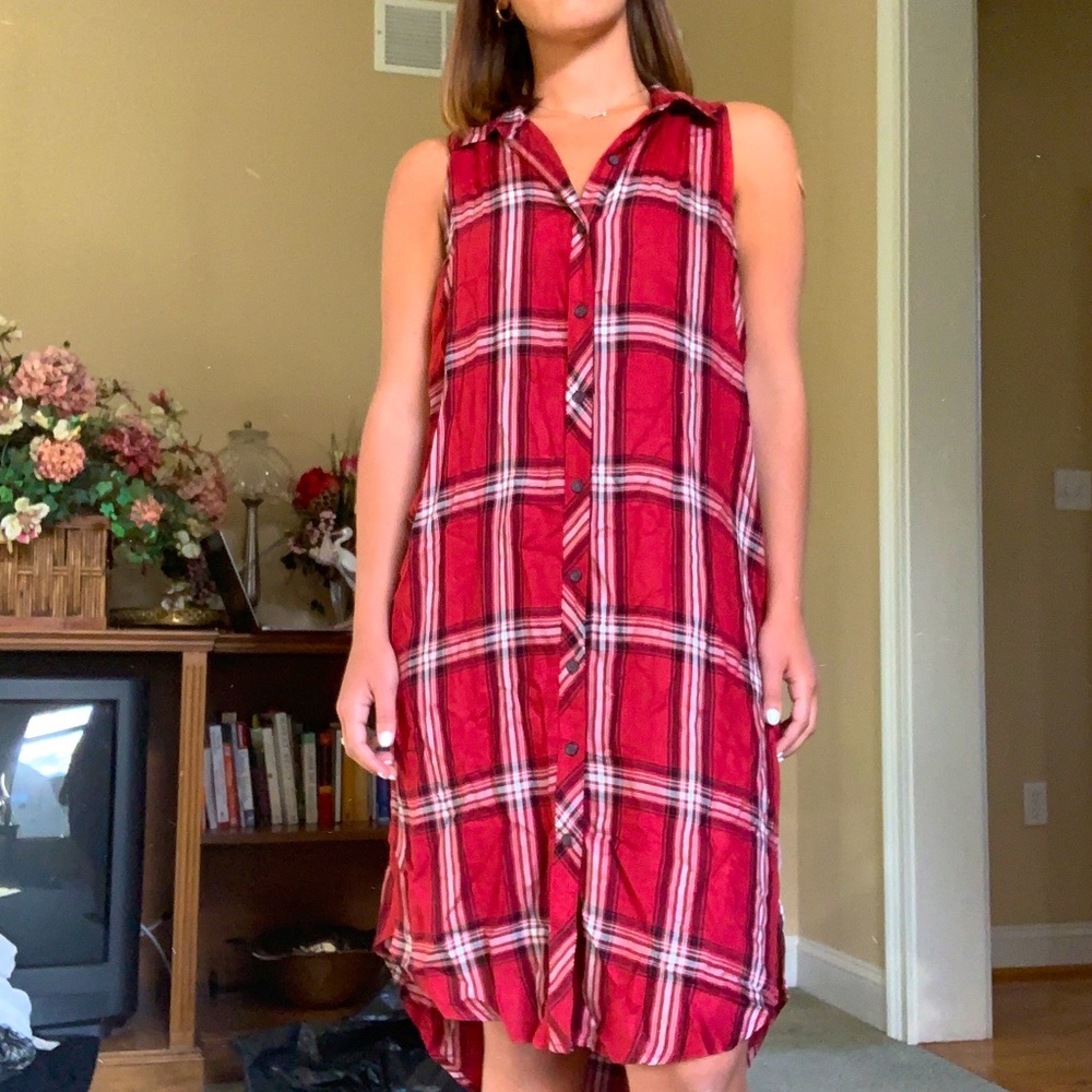 RED FLANNEL DRESS